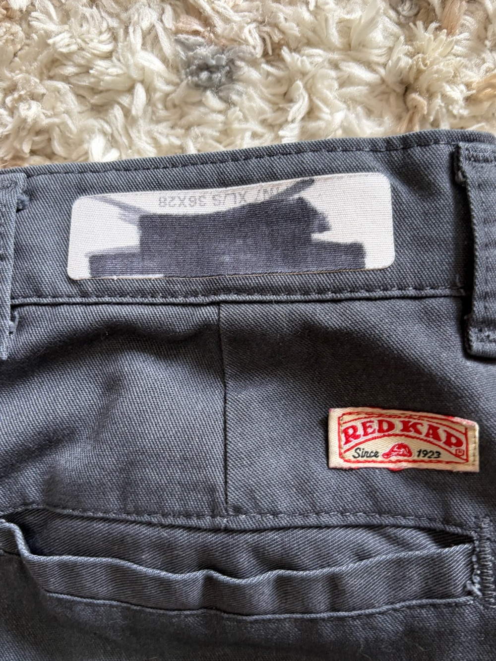 Men's Dark Gray Straight-Leg Chinos 36 x 28 - Picture 6 of 6